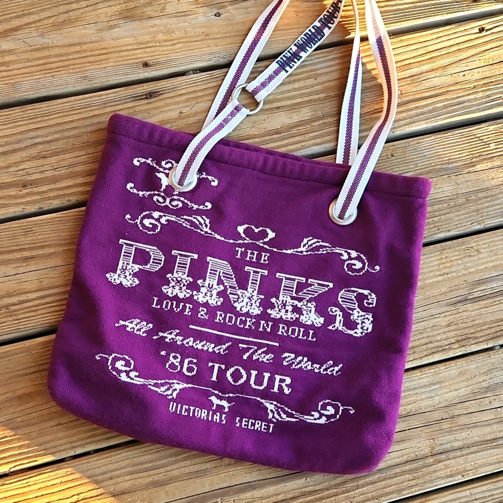 Victoria Secret Pinks '86 All Around The World Tour Tote in Berry